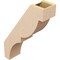 Ekena Millwork 5-inch W x 16-inch D x 22-inch H Valencia Rough Cedar Woodgrain TimberThane Knee Brace, Primed BRCUR05X16X22VALRCPR - alternate 5